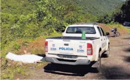  ?? ALONSO TENORIO. ?? El hombre tenía tres balazos y fue declarado muerto en el lugar.