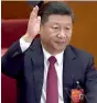  ?? — AFP ?? Chinese President Xi Jinping at the 19th Communist Party Congress in Beijing on Tuesday.