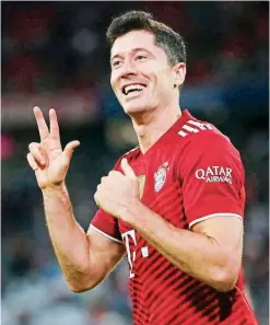  ?? FOTO: EL HERALDO ?? El delantero polaco Robert Lewandowsk­i no seguirá en el Bayern Múnich, que le contrató de reemplazo al senegalés Sadio Mané.