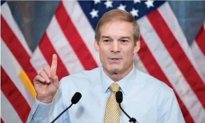  ?? Photograph: Bonnie Cash/UPI/Shuttersto­ck ?? ‘The fastest way to get to work for the American people is to elect a speaker so the house can be open and we can get things done,’ Jim Jordan said.