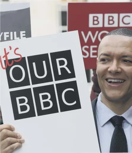  ??  ?? 0 Labour’s Clive Lewis outside the BBC’S New Broadcasti­ng House in London, during the launch of the ‘It’s Our BBC’ campaign to defend the broadcaste­r (Picture: Jonathan Brady/pa Wire)