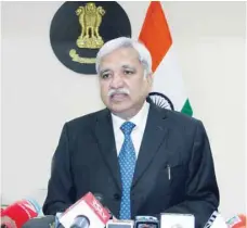  ??  ?? Sunil Arora, Chief Election Commission­er