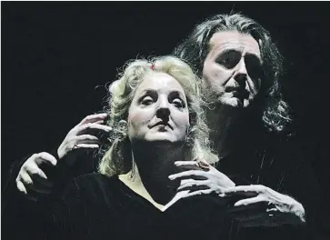  ?? Lawrence K. Ho Los Angeles Times ?? WAGNER wrote big-time emotions. Here are Linda Watson as Isolde and John Treleaven as Tristan.