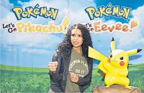  ??  ?? American Idol winner and self-proclaimed Pokémon fan Jordin Sparks helps launch the new Pokémon games, as the brand continues to go from strength to strength