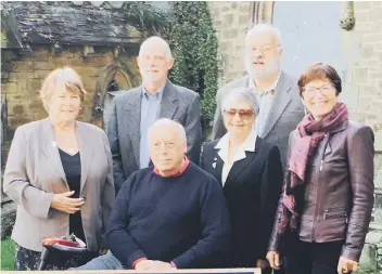  ??  ?? Dean Road Chapel Ltd directors Jan Cleary, Rita Hooton, Pam Walgate, Chris Hall, Mike Widdas and Peter Cooper.