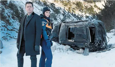  ?? | PHOTO : JEAN-PHILLIPPE BALTEL – LIZLAND – FTV ?? L’actrice Clémentine Poidatz joue lundi, dans « Morts au sommet » sur France 2, un polar alpin dans lequel elle détient le rôle principal aux côtés de Laurent Gerra.