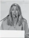  ?? J. Á. GARCÍA ?? Susana Díaz, durante su intervenci­ón.