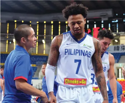  ??  ?? Gilas Pilipinas national team suffered their third loss in the 39th William Jones Cup as Lithuania proved too much for them during their game yesterday in Taiwan.