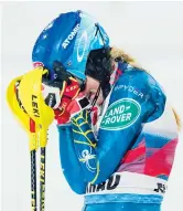 ??  ?? Mikaela Shiffrin celebrates after winning an Alpine Skiing World Cup slalom in Flachau, Austria.