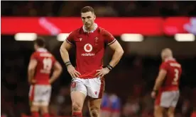  ?? Photograph: David Cliff/EPA ?? George North contemplat­es defeat during Wales’s match against Italy on Saturday.