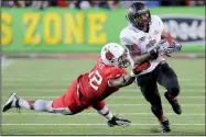  ?? Arkansas Democrat-Gazette/STEPHEN B. THORNTON ?? Arkansas State running back Michael Gordon scored five touchdowns in a 44-28 victory over Idaho last season and is hoping for another big performanc­e tonight against the Vandals.