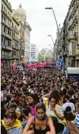  ?? Foto: Marcou, afp ?? Auch gestern trugen die Katalanen ihren Protest auf die Straße.