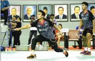  ?? WAHYUDIN/JAWA POS ?? ALTERNATIF: Pasangan ganda putra Mohammad Ahsan/Angga pratama saat simulasi Piala Sudirman di Cipayung, Jakarta, 13 Mei lalu.