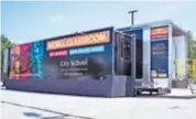  ??  ?? City School Mobile Classroom.