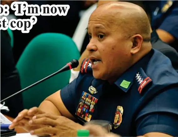  ?? (SUNSTAR FILE PHOTO) ?? PAY HIKE. PNP chief Ronald dela Rosa will receive a monthly salary of P120,000 effective January 1, 2018.