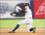  ?? Mary Altaffer / Associated Press ?? Brett Gardner and the New York Yankees have finalized a $5.15 million, one-year contract for the outfielder to return for a 14th season.