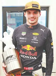  ?? MARK THOMPSON/GETTY IMAGES ?? Max Verstappen won the Formula One Grand Prix of France at Circuit Paul Ricard Sunday in Le Castellet, France.