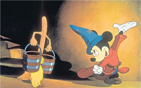  ??  ?? Buckets of goodies: Disney’s entire output, including Fantasia, above, and the new film below, will be on Disney+