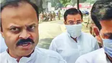  ?? PTI ?? ■ Ashish Mishra, accused in the case relating to the violence at Lakhimpur Kheri, arrives for questionin­g by the police.