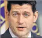  ?? REUTERS ?? Paul Ryan