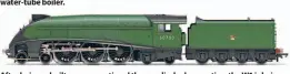  ?? ?? After being rebuilt as a convention­al three-cylinder locomotive, the W1 is being modelled as No. 60700 in late-crest British Railways livery (R3980).