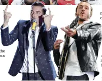  ?? Ansa ?? Il palco del Primo maggio a Taranto. A destra, Gabbani e gli Editors che suoneranno a Roma