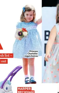  ??  ?? Princess Charlotte: regal choices