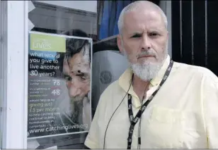  ??  ?? Terry Gore, from Catching Lives Day Centre, says some of those who refuse the centre’s help have high anxiety or may even be suffering post-traumatic stress