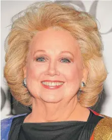  ?? | BRYAN BEDDER/ GETTY IMAGES ?? Barbara Cook, a Tony Award- winning singer and actress, battled alcoholism as her Broadway career withered in the late 1960s, but she gave up drinking in the 1970s.