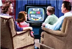  ??  ?? Family viewing: But many Scots now shun broadcast TV