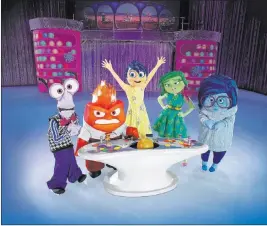  ?? Feld Entertainm­ent ?? The emotions of Pixar’s Oscar-winning “Inside Out” — Fear, Anger, Joy, Disgust and Sadness — join the lineup in Disney on Ice’s “Follow Your Heart.”