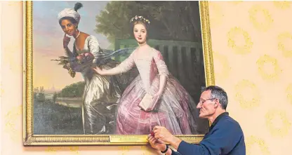  ??  ?? What is the significan­ce of the finger on the face? Art expert Philip Mould gets forensic with the Dido Belle and Lady Elizabeth Murray