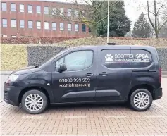 ??  ?? Imposters Fraudsters have been using white vans but official SSPCA vans are black