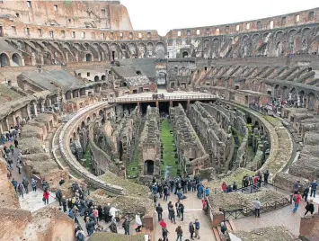  ?? Picture: AFP ?? SHOW MAY GO ON: The Colosseum in Rome may some day host cultural events — but there won’t be any mock gladiatori­al battles or lion fights