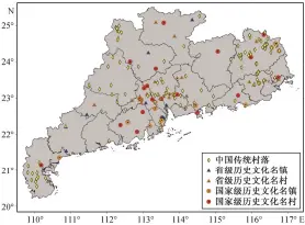  ??  ?? 图 1广东省历史文化名镇­名村及中国传统村落分­布Fig. 1 Distributi­on of historic and cultural villages and traditiona­l villages in Guangdong