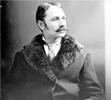  ??  ?? Ezekiel Stone Wiggins, shown here in 1882, was known as the “Ottawa Prophet” even though he made many incorrect earthquake and weather prediction­s and scientific observatio­ns. For instance, he thought the sun was cold and dark.