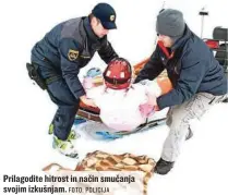  ?? FOTO: POLICIJA ?? Prilagodit­e hitrost in način smučanja svojim izkušnjam.