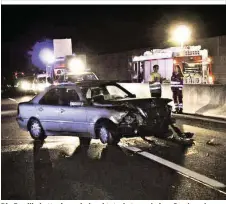  ??  ?? Die Familie hatte das unbeleucht­ete Auto nach dem Crash verlassen