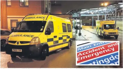  ??  ?? ●●Pennine Acute NHS Trust A&E units have been hit by Covid and the start of winter pressures