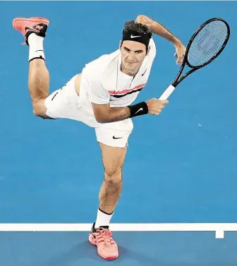  ?? Tenista Roger Federer letos odehrál 10 zápasů a všechny vyhrál. FOTO AP ?? Ve skvělé formě.