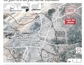  ?? LA VANGUARDIA ?? FUENTE: elaboració­n propia
La guerra a las puertas de Damasco