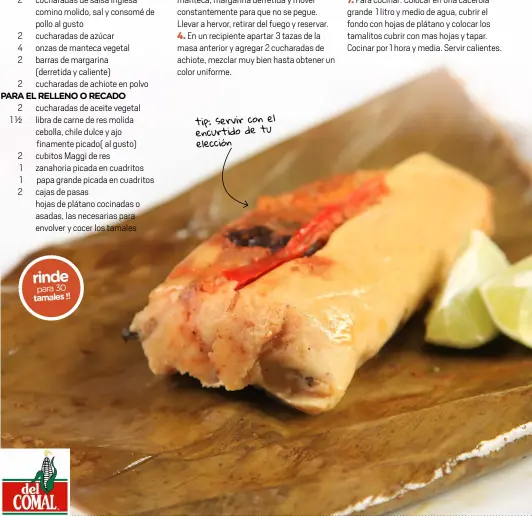 Tamal de cambray - PressReader