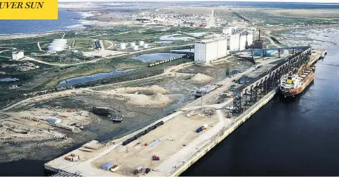  ?? CANADIAN WHEAT BOARD ?? The Port of Churchill in Manitoba. “Any plans for our northern developmen­t — mining, shipping, tourism — have to include it,” says one observer.