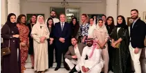 ?? Supplied ?? Greek Ambassador to Saudi Arabia Alexis Konstantop­oulos with Saudi influencer­s and bloggers at a local Greek restaurant in Riyadh.