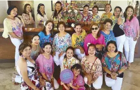  ??  ?? (Front row, from left) Eirine Galvez, Cleo Gabucay, Sara and Monique de Guzman, Gina Jose and Dolly Uson; (second row, from left) Lisa Calara, Jane dela Cruz, Millet Sta. Ana, Lolit Santos, Debbie Apiado, Marinella Soliven- Bamba, Lou Puntay, Olive...