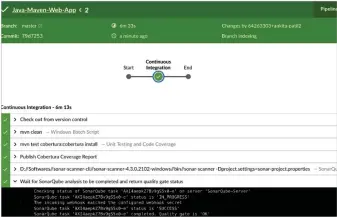  ??  ?? Figure 5: SonarQube ‘quality gate’ check in Jenkins pipeline