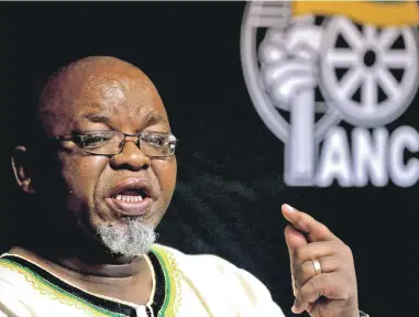  ?? PICTURE: REUTERS ?? CONTENTIOU­S SUBJECT: ANC secretary-general Gwede Mantashe said Deputy Finance Minister Mcebisi Jonas’s actions regarding the Gupta family were ‘honourable’. He was speaking at the party’s NEC meeting in Pretoria.