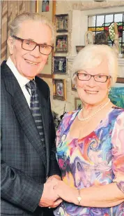  ??  ?? Happy couple Alan and Margaret celebratin­g their diamond wedding anniversar­y