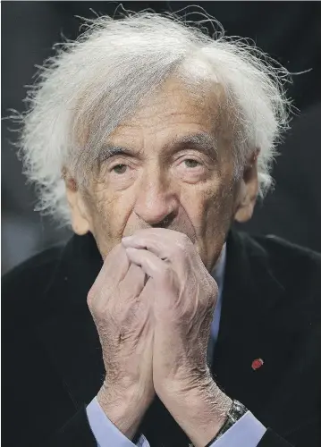  ?? WIN MCNAMEE / GETTY IMAGES FILES ?? Nobel Peace Laureate Elie Wiesel was a reminder of one man’s endurance of the Nazi Holocaust. His body of work on one of the most unfathomab­le atrocities in history is destined to last far into the future.