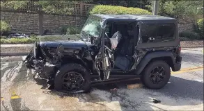  ?? Bethel Fire & EMS / Contribute­d photo ?? One driver was killed in this May 10 crash on Route 53 near Mansfield Street in Bethel. The driver of the Jeep, Bradley Stock, 66, of Bethel, was charged Friday in connection with the crash.